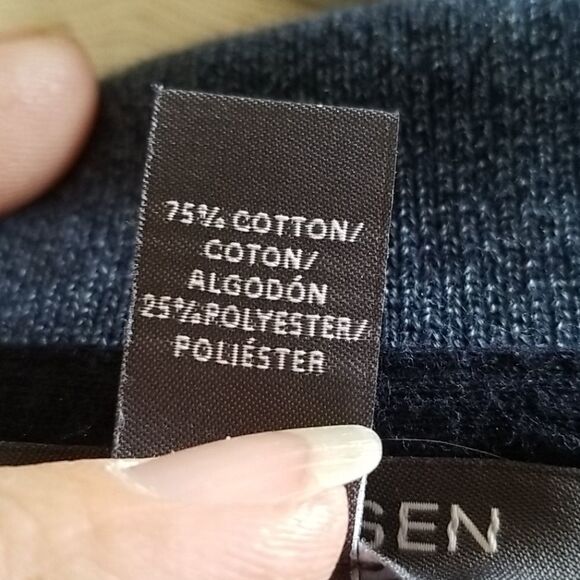 VAN HEUSEN FLEX BLUE LONG SLEEVE CASUAL POLO - Picture 5 of 6